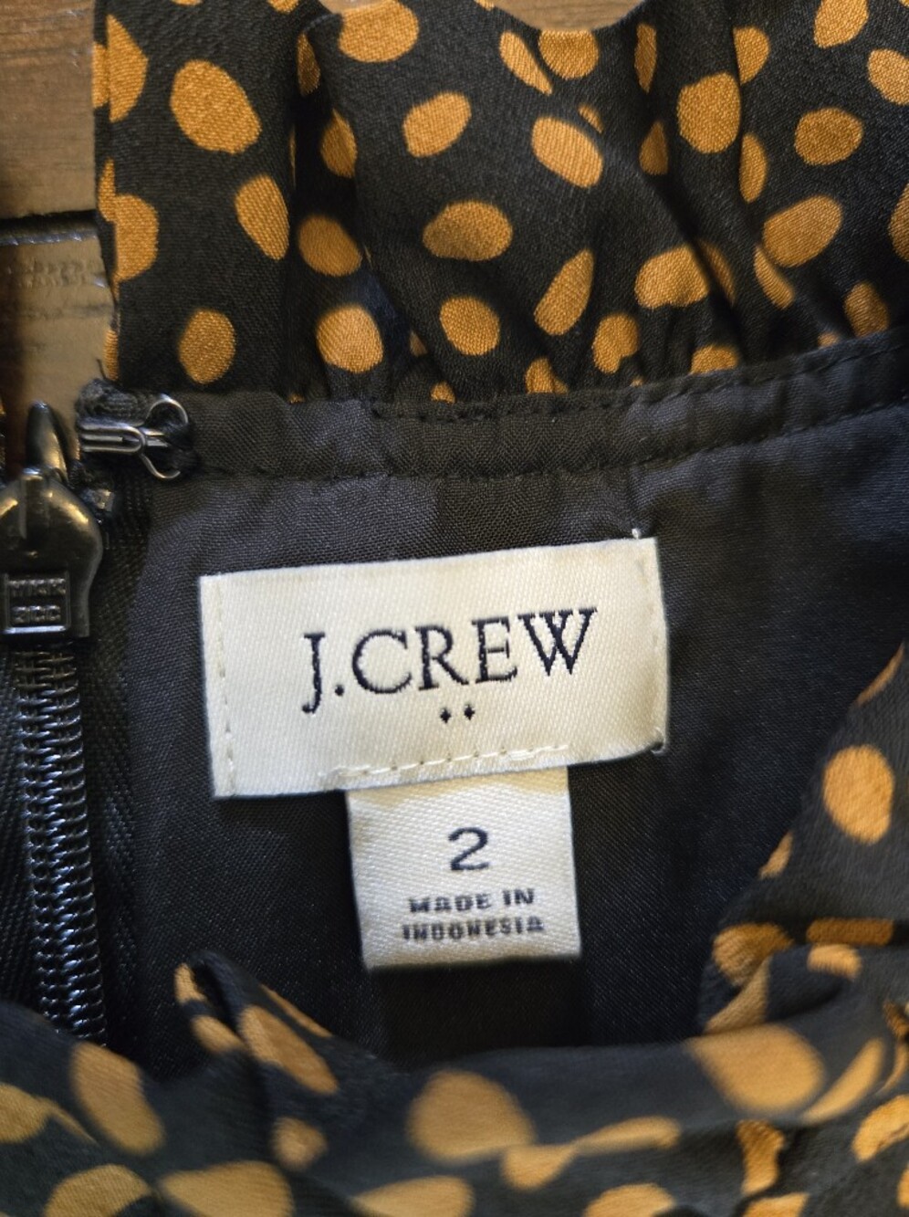 J. Crew Factory Ruffle Neck Shift Dress - Picture 4 of 8